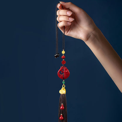Prosperity - symbol Cinnabar Car Accessory